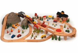 Bigjigs Wooden Railway - Mountain Railway Set